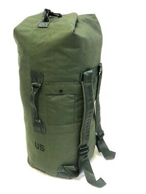 USGI Duffle Bag New Sea Bag Green Top Loader Backpack Straps Canvas Green NEW